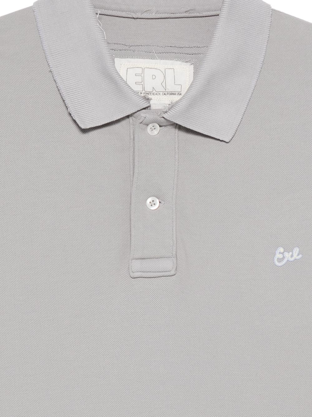 Polo con bottoni in grigio Erl - unisex 