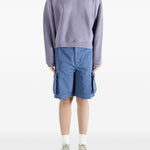 Felpa ricamata in viola Erl - unisex 