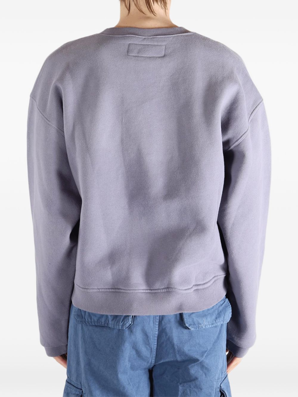 Felpa ricamata in viola Erl - unisex 