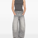 Top a costine in grigio Erl - unisex 