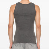 Top a costine in grigio Erl - unisex 