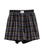 Boxer a quadri in marrone e blu Erl - unisex 
