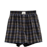 Boxer a quadri in marrone e blu Erl - unisex 