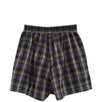 Boxer a quadri in marrone e blu Erl - unisex 