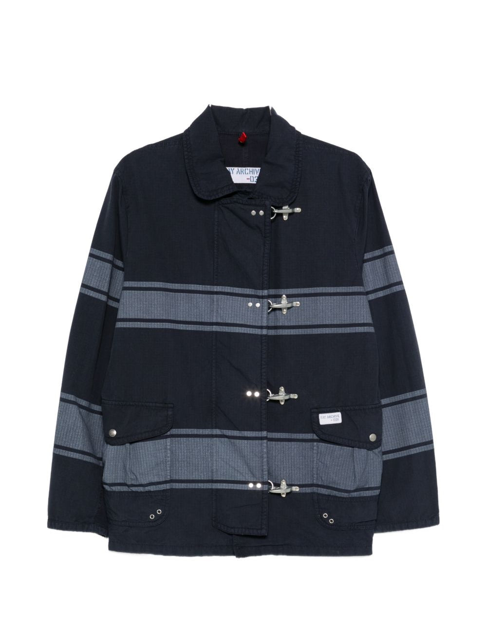 Giacca 4 Ganci a righe in blu Fay - uomo 
