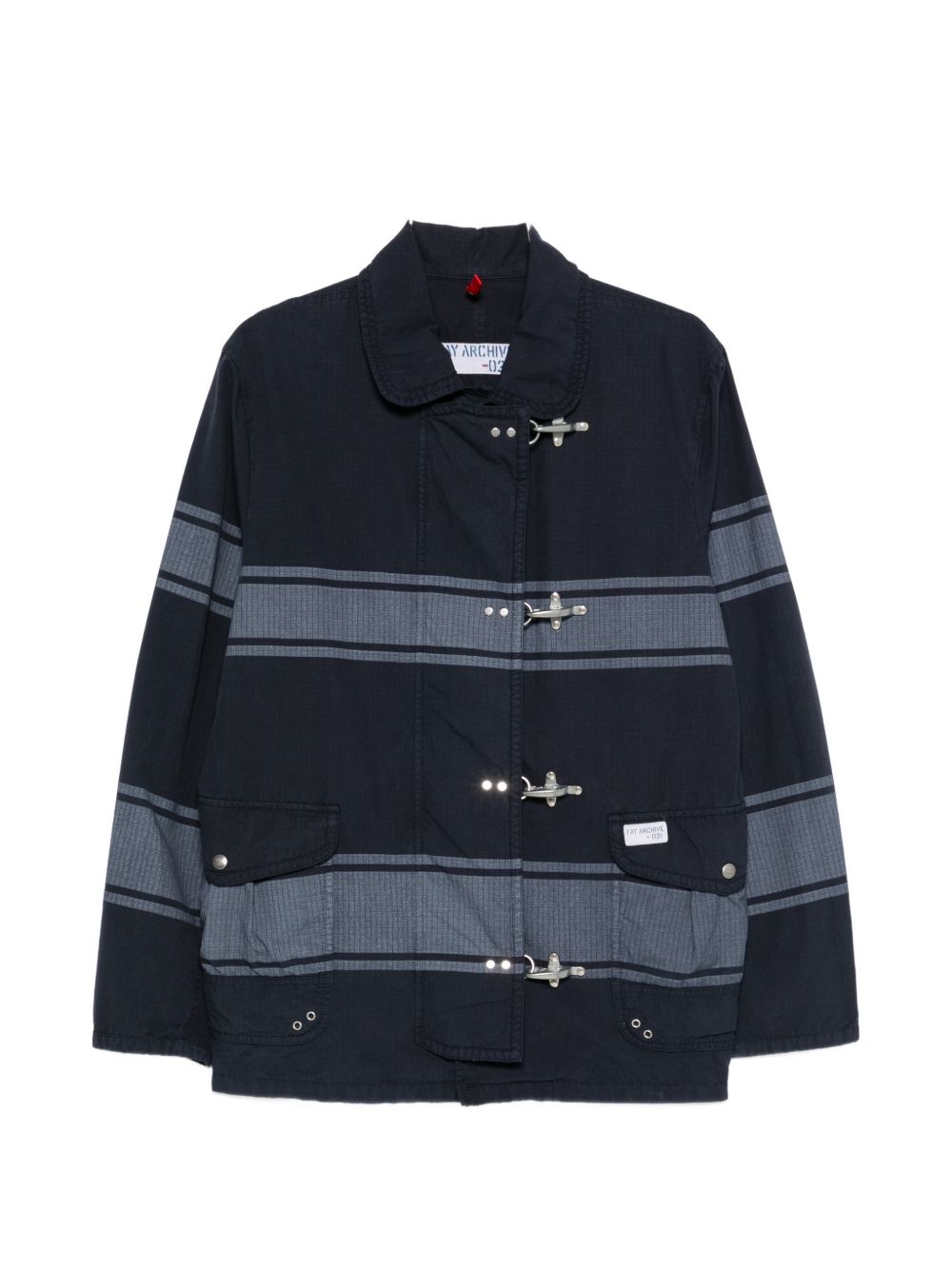Giacca 4 Ganci a righe in blu Fay - uomo 