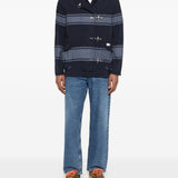 Giacca 4 Ganci a righe in blu Fay - uomo 