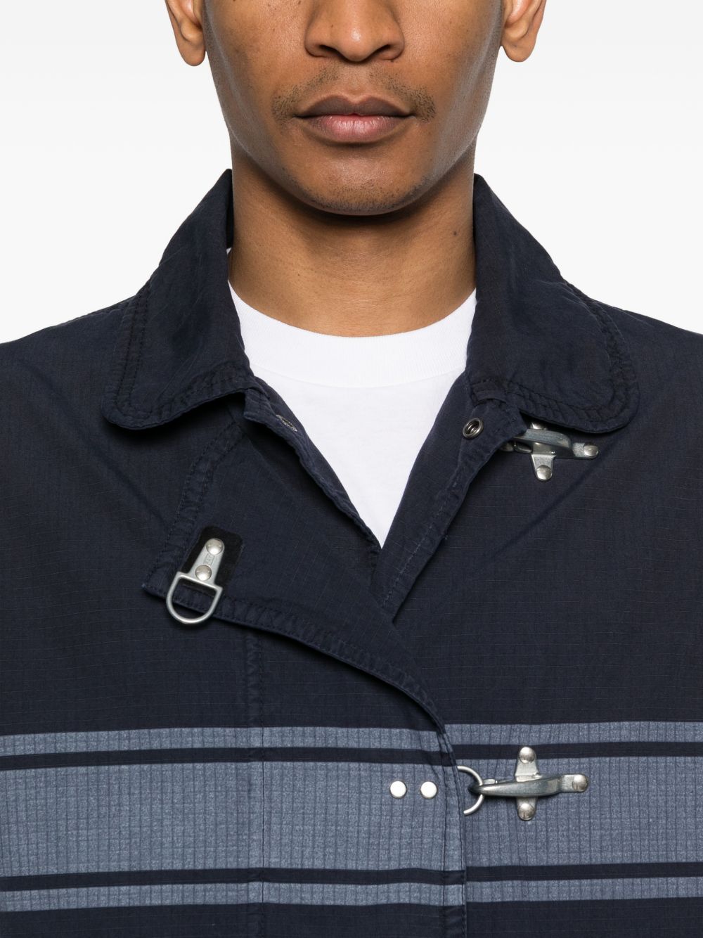Giacca 4 Ganci a righe in blu Fay - uomo 