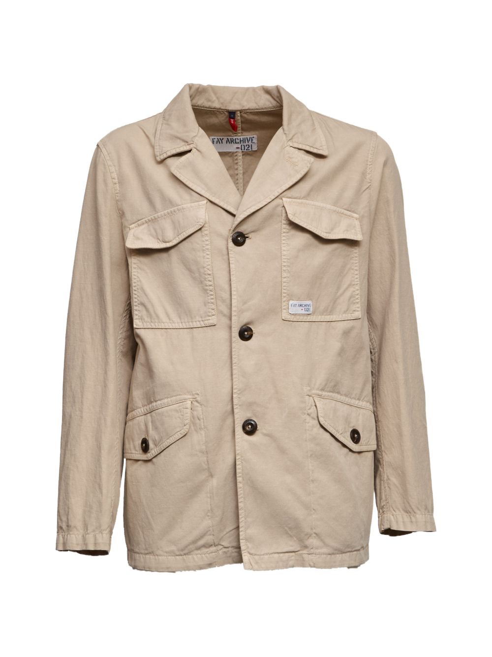 Giacca con tasche applicate in beige Fay - uomo 