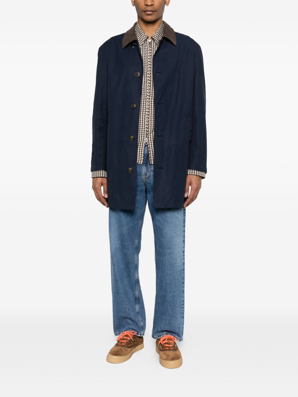 Impermbeabile con bottoni in blu Fay - uomo 