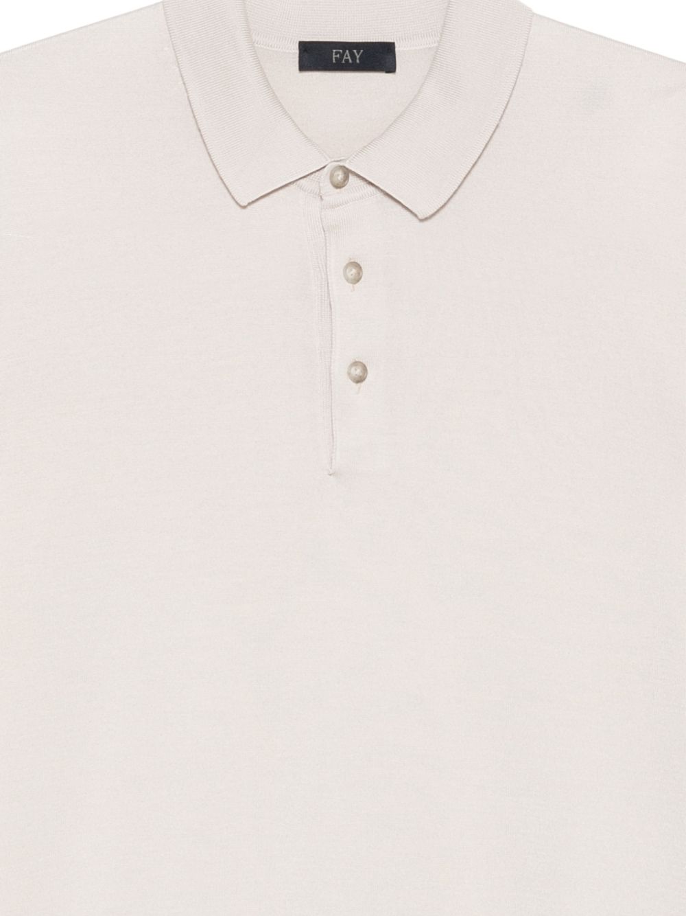 Polo con bottoni in bianco Fay - uomo 