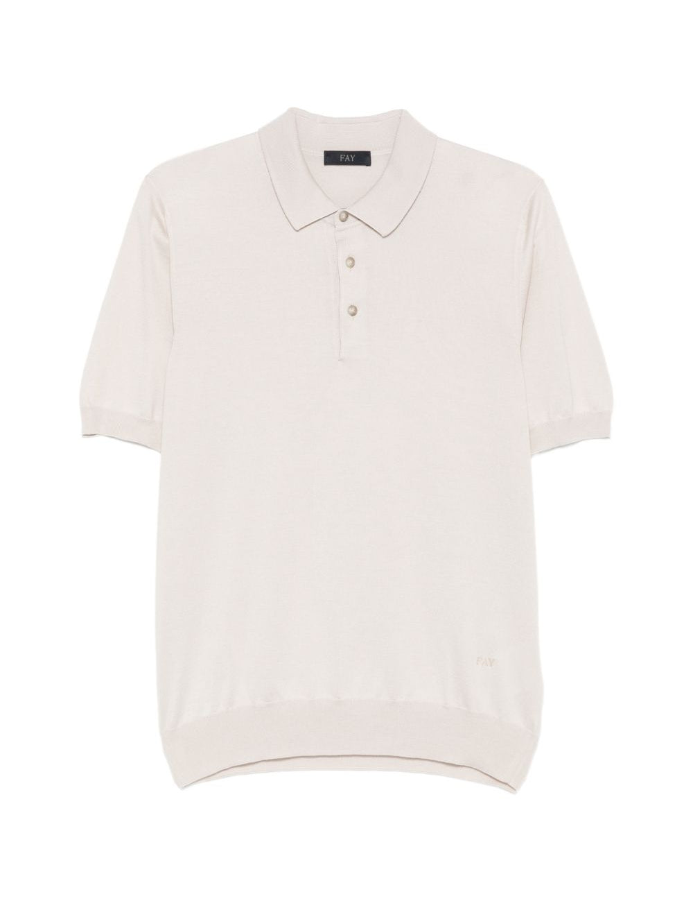 Polo con bottoni in bianco Fay - uomo 