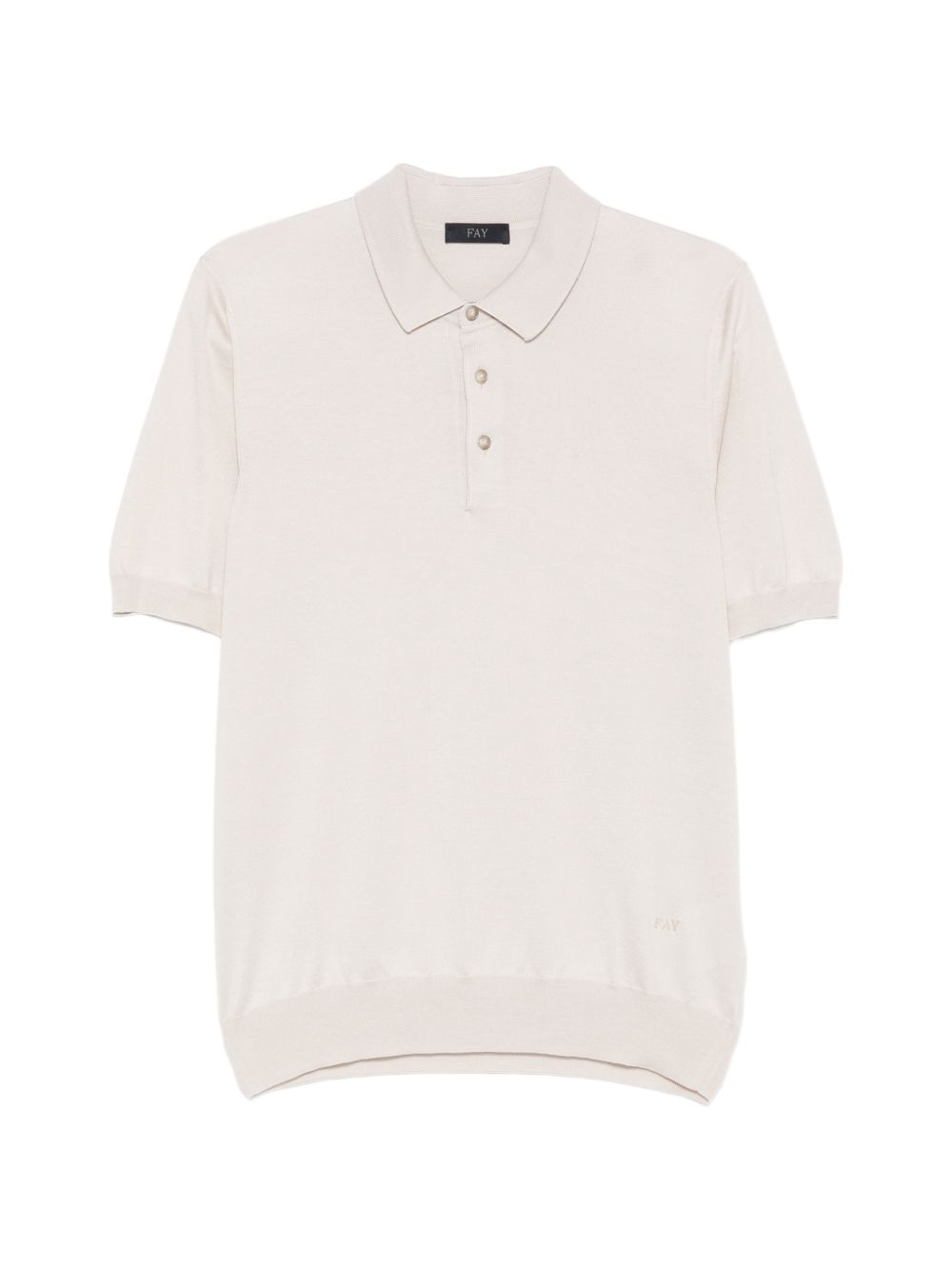 Polo con bottoni in bianco Fay - uomo 