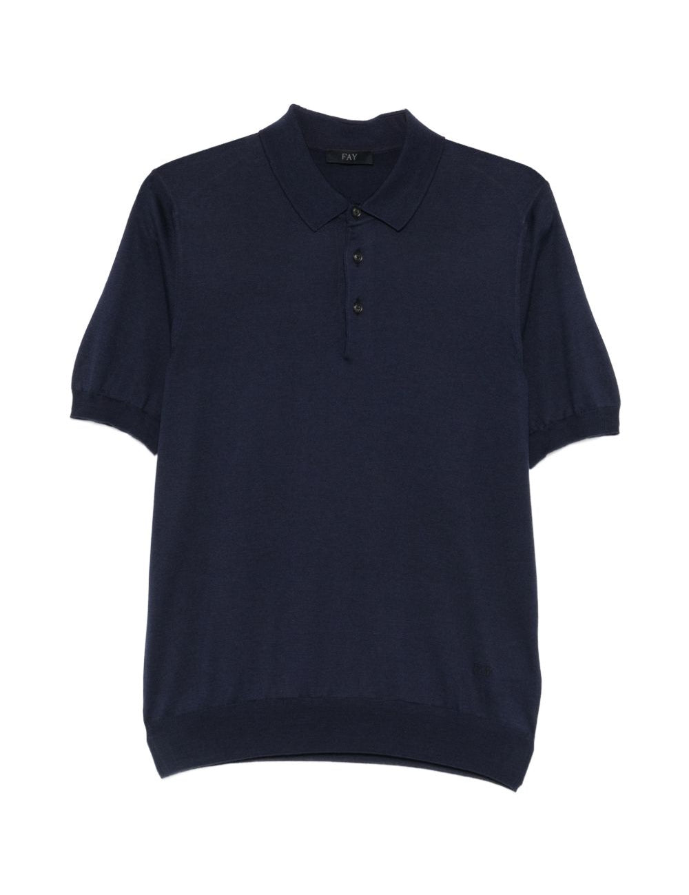Polo con bottoni in blu Fay - uomo 