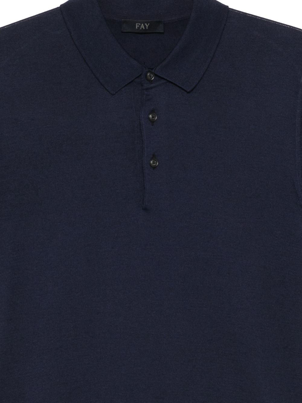 Polo con bottoni in blu Fay - uomo 