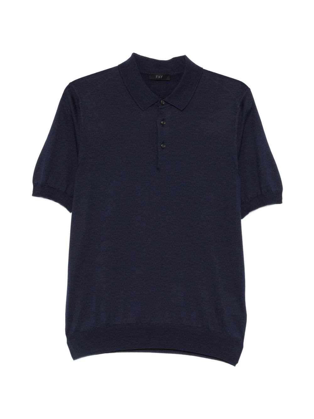 Polo con bottoni in blu Fay - uomo 