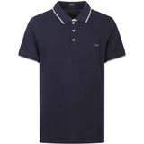Polo aderente in blu Fay - uomo 
