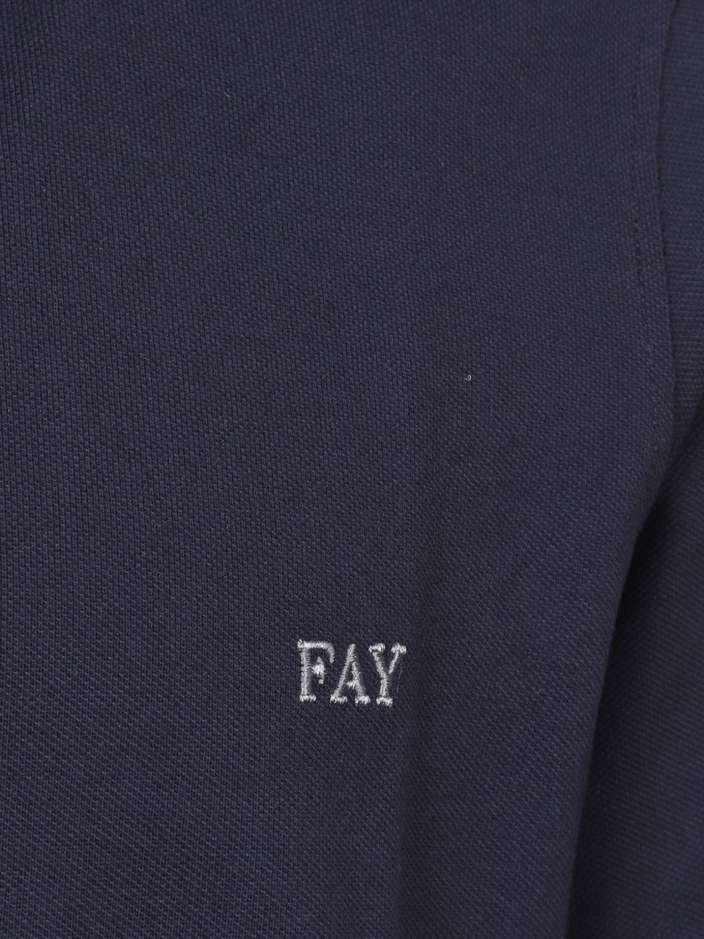 Polo aderente in blu Fay - uomo 