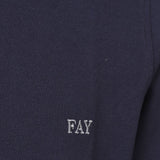 Polo aderente in blu Fay - uomo 