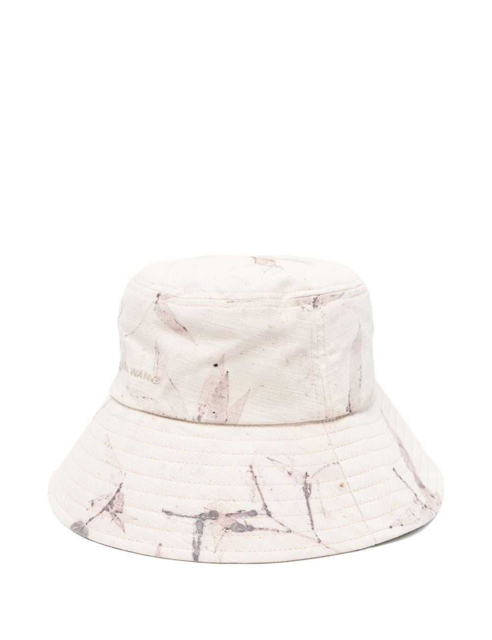 Cappello bucket con logo bamboo in beige Feng chen wang - uomo 