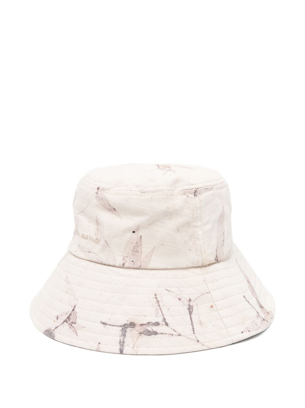 Cappello bucket con logo bamboo in beige Feng chen wang - uomo 