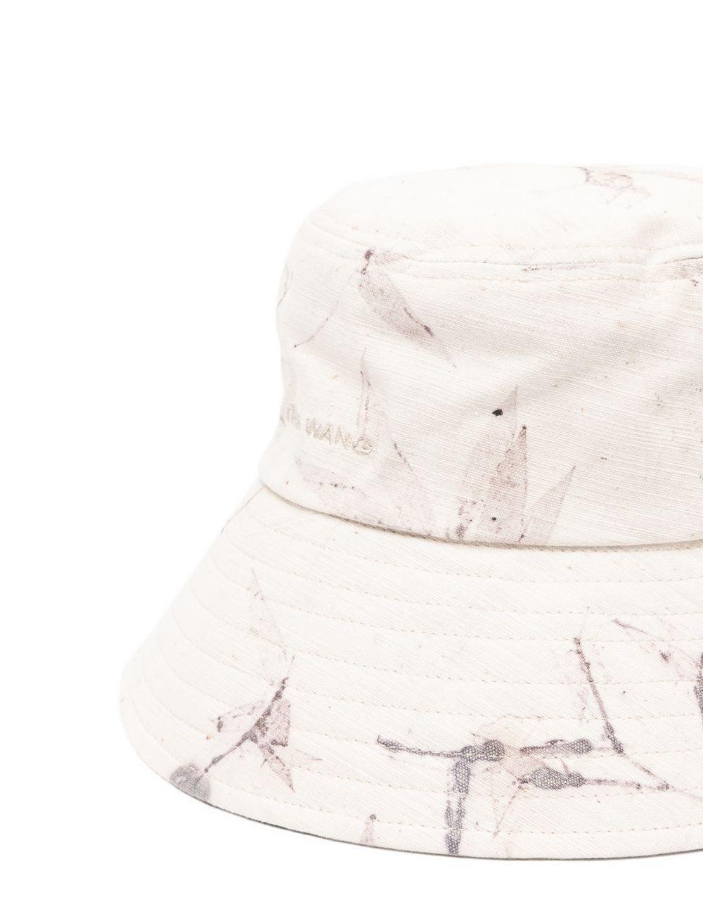 Cappello bucket con logo bamboo in beige Feng chen wang - uomo 