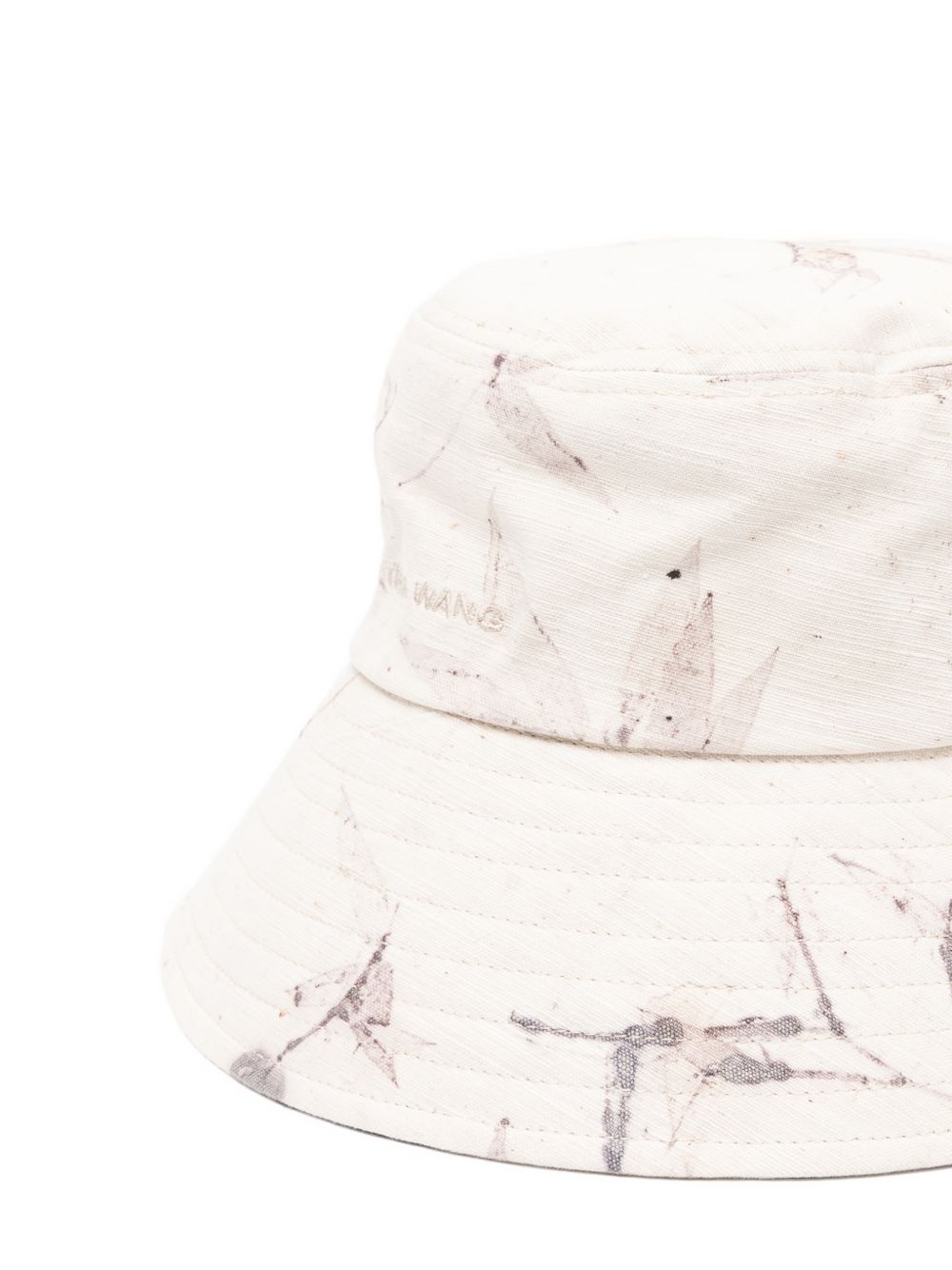 Cappello bucket con logo bamboo in beige Feng chen wang - uomo 