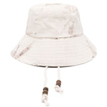 Cappello bucket con logo bamboo in beige Feng chen wang - uomo 