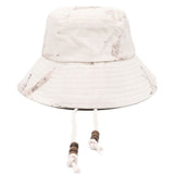 Cappello bucket con logo bamboo in beige Feng chen wang - uomo 