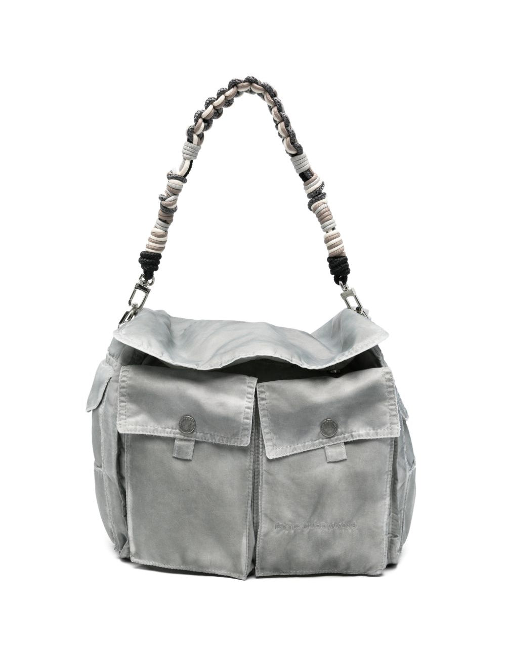 Borsa con manico intrecciato in grigio Feng chen wang - unisex 