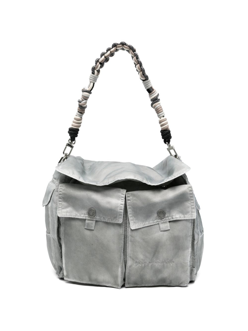Borsa con manico intrecciato in grigio Feng chen wang - unisex 