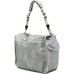 Borsa con manico intrecciato in grigio Feng chen wang - unisex 