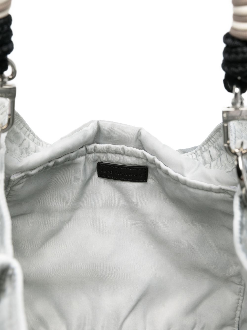 Borsa con manico intrecciato in grigio Feng chen wang - unisex 