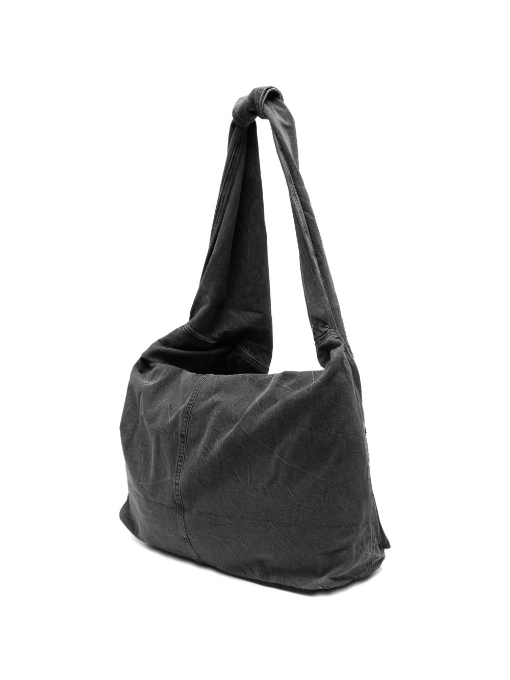 Borsa a spalla con tasche in grigio Feng Chen Wang - uomo 