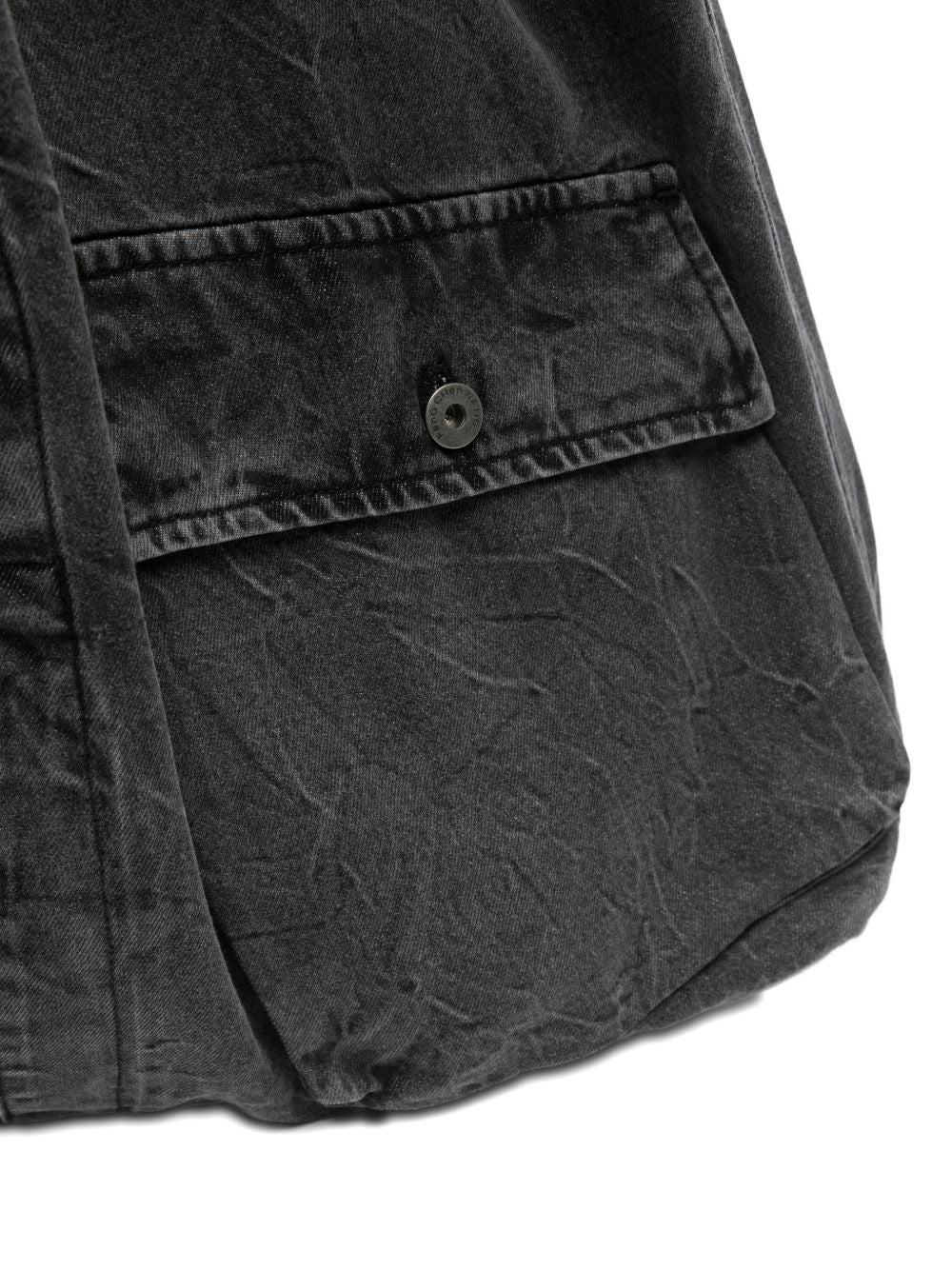 Borsa a spalla con tasche in grigio Feng Chen Wang - uomo 