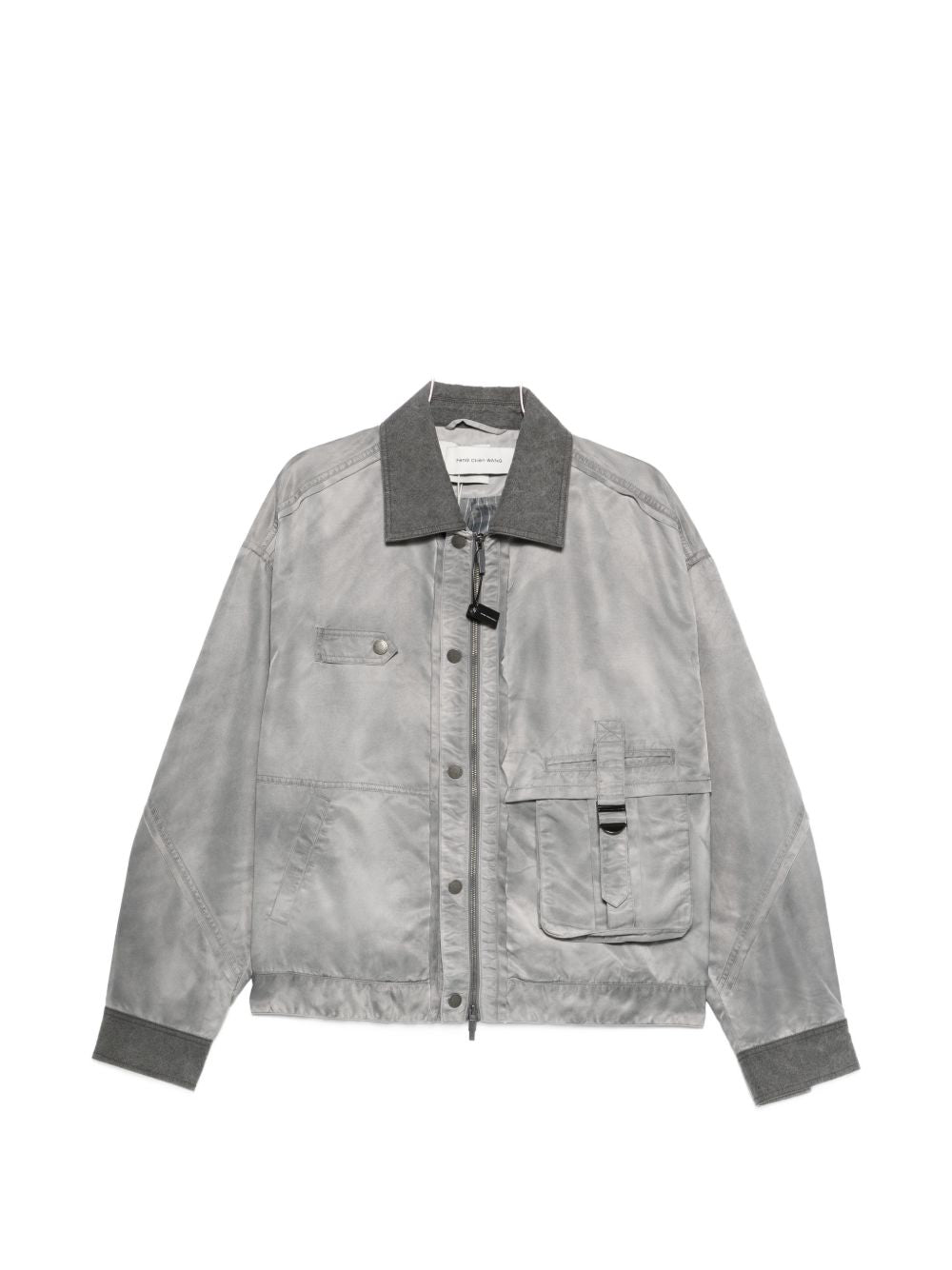 Giacca bomber con tasche in grigio Feng Chen Wang - uomo 