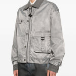 Giacca bomber con tasche in grigio Feng Chen Wang - uomo 