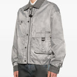 Giacca bomber con tasche in grigio Feng Chen Wang - uomo 