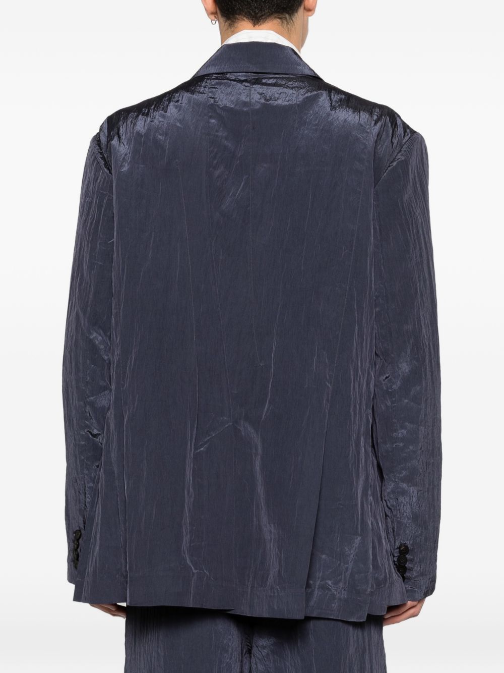 Blazer monopetto in blu Feng Chen Wang - uomo 