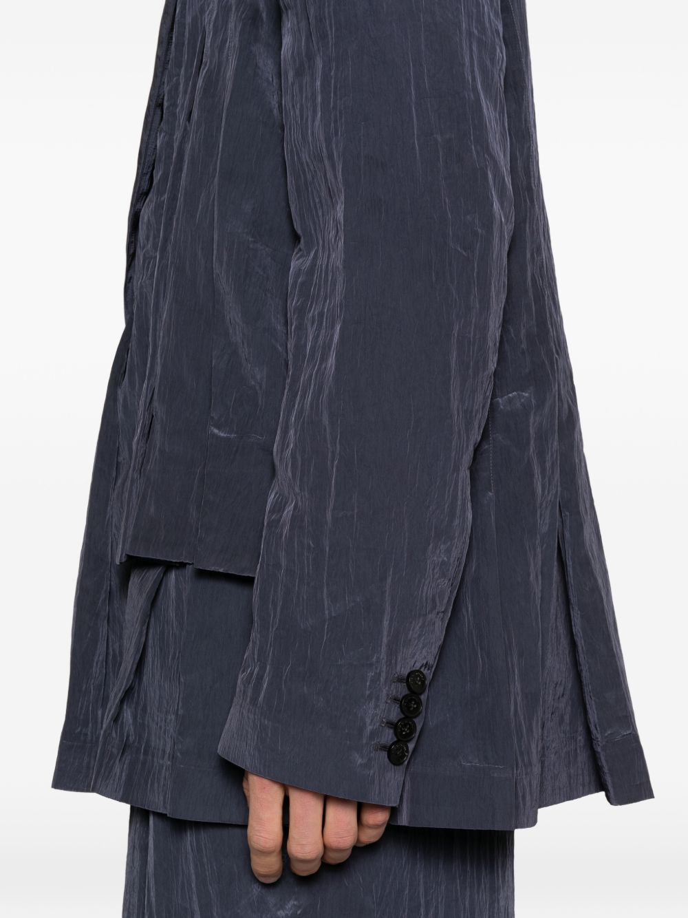 Blazer monopetto in blu Feng Chen Wang - uomo 