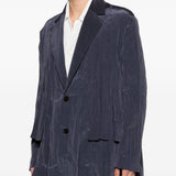 Blazer monopetto in blu Feng Chen Wang - uomo 