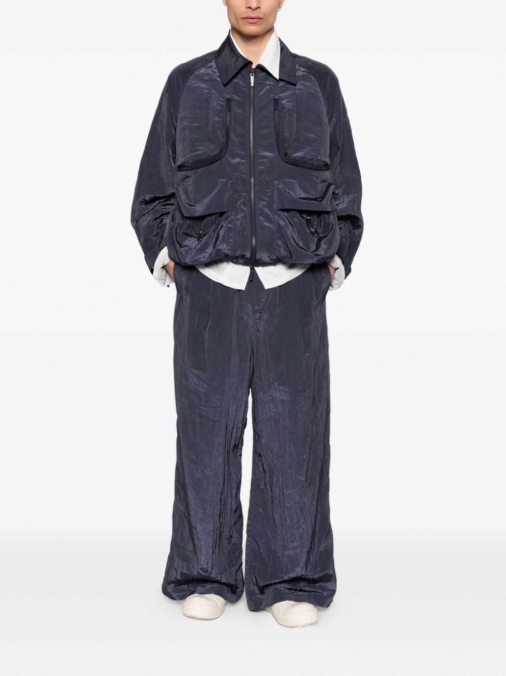 Giacca bomber cargo in blu Feng Chen Wang - uomo 