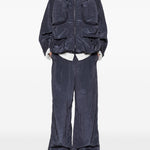 Giacca bomber cargo in blu Feng Chen Wang - uomo 