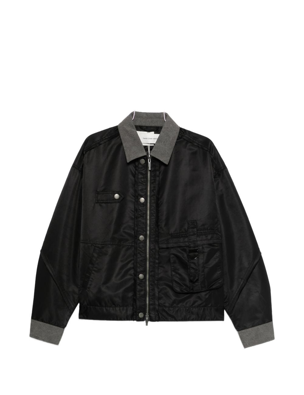 Giacca bomber con tasche in nero Feng Chen Wang - uomo 