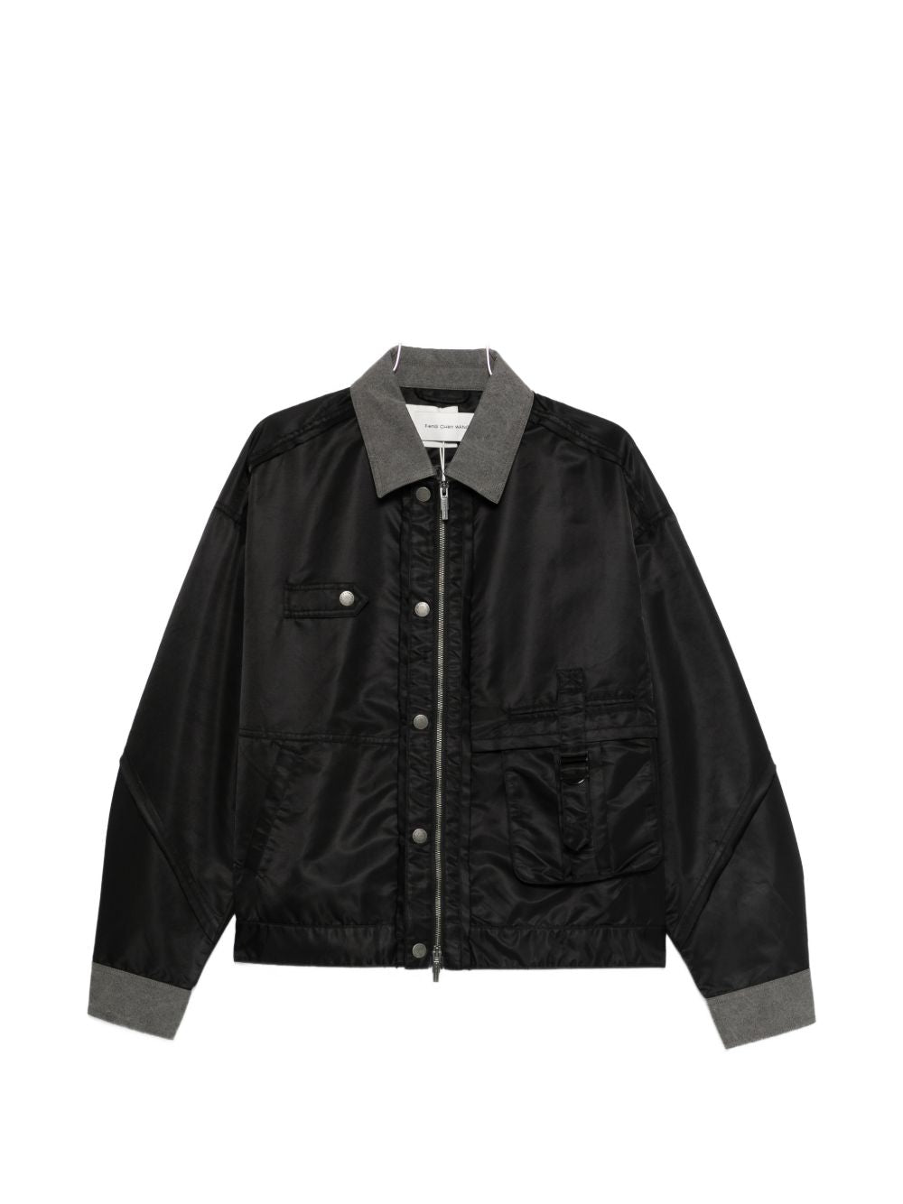 Giacca bomber con tasche in nero Feng Chen Wang - uomo 