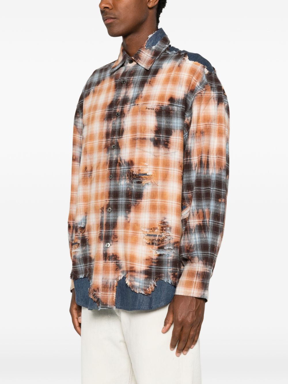 Camicia a quadri multicolore Feng chen wang - uomo 