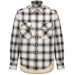 Camicia a quadri on tasche in blu e beige Feng Chen Wang - uomo 