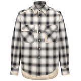 Camicia a quadri on tasche in blu e beige Feng Chen Wang - uomo 