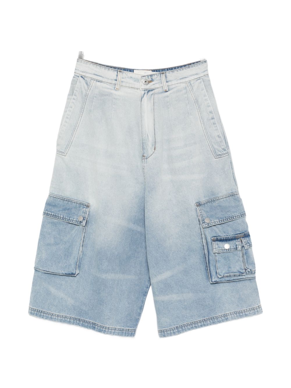 Pantaloncini con tasche cargo in blu Feng chen wang - uomo 