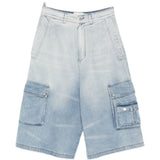 Pantaloncini con tasche cargo in blu Feng chen wang - uomo 